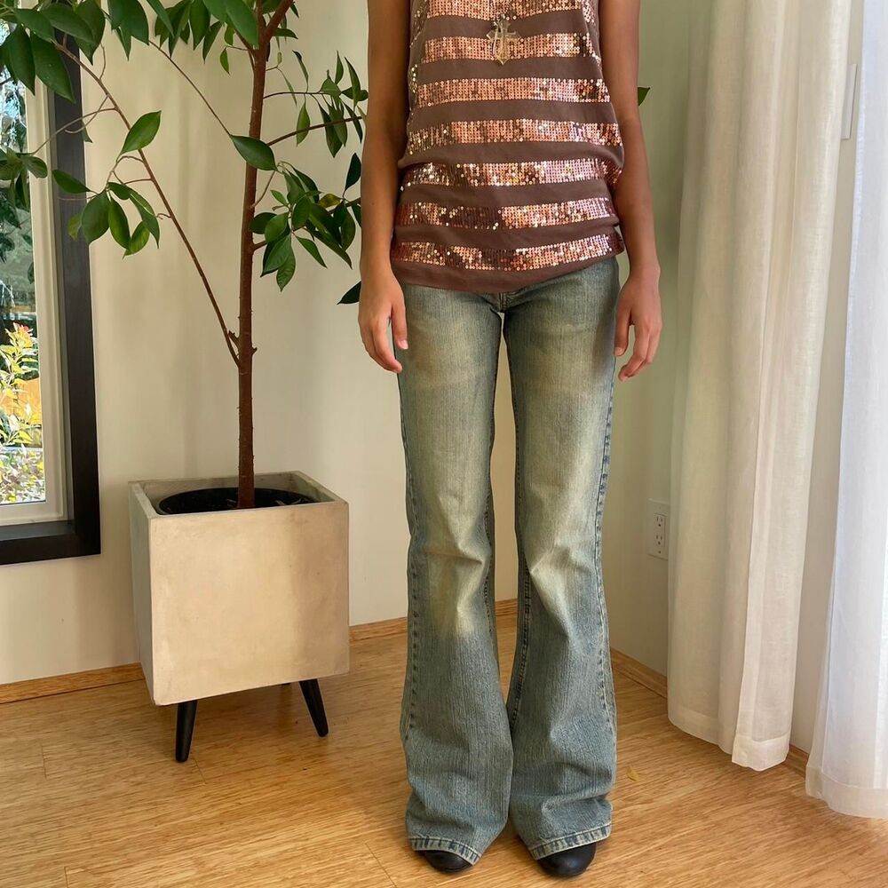 Unbranded Men's Blue and Cream Jeans